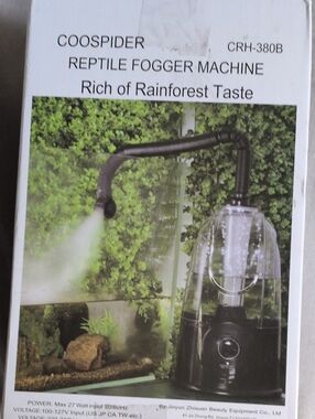 Black Reptile Fogger Machine - Humidifier for Terrariums